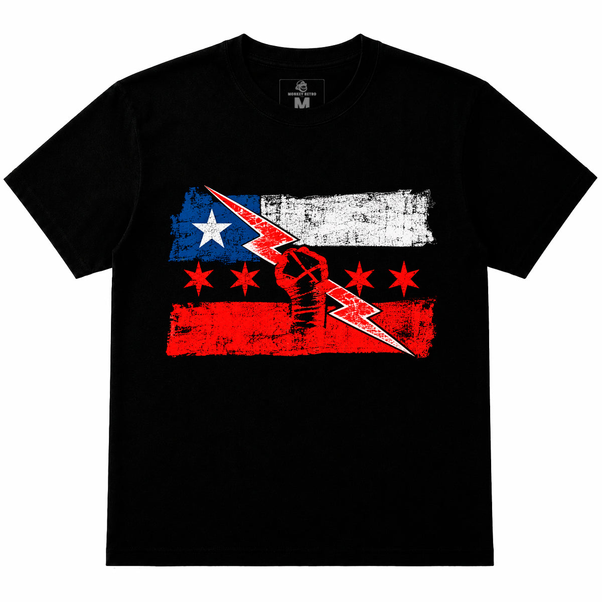 Polera CM Punk: Chicago x Chile