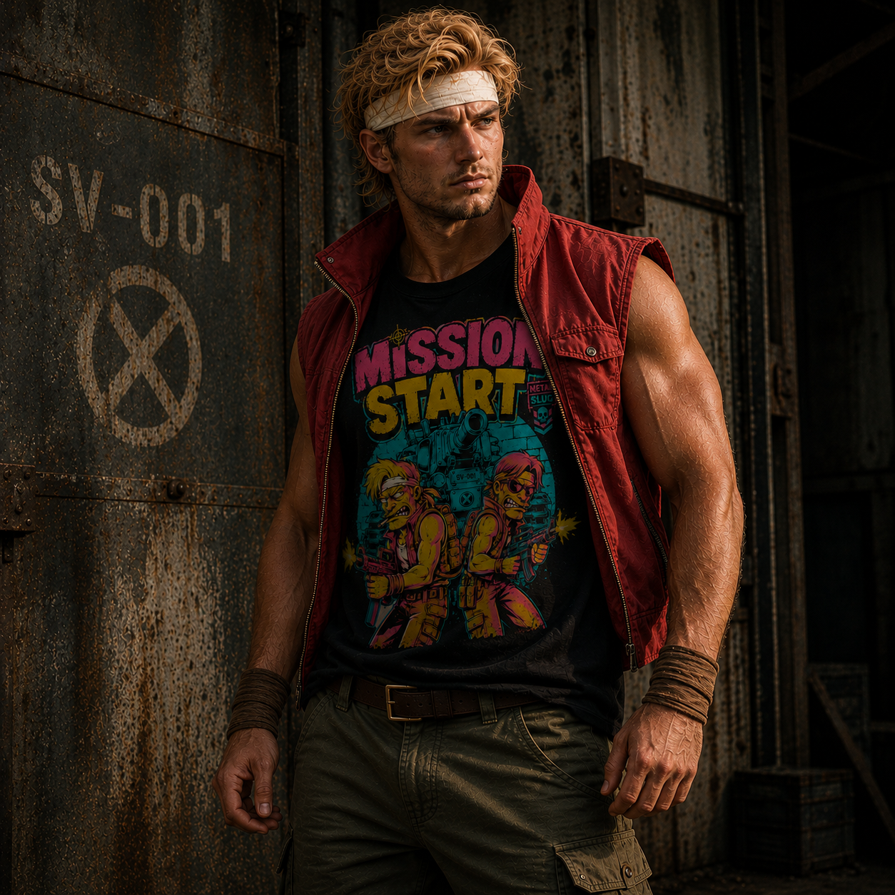 Polera Metal Slug: Mission Start