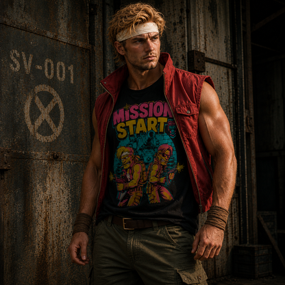Polera Metal Slug: Mission Start