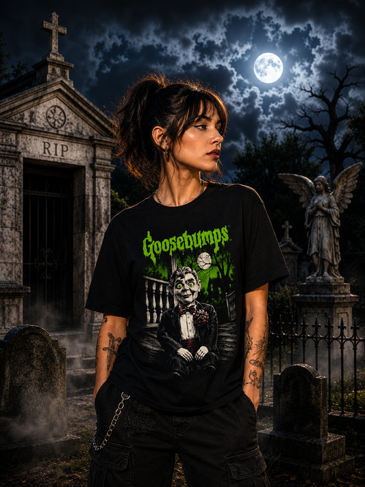 Polera Escalofríos: Slappy el muñeco