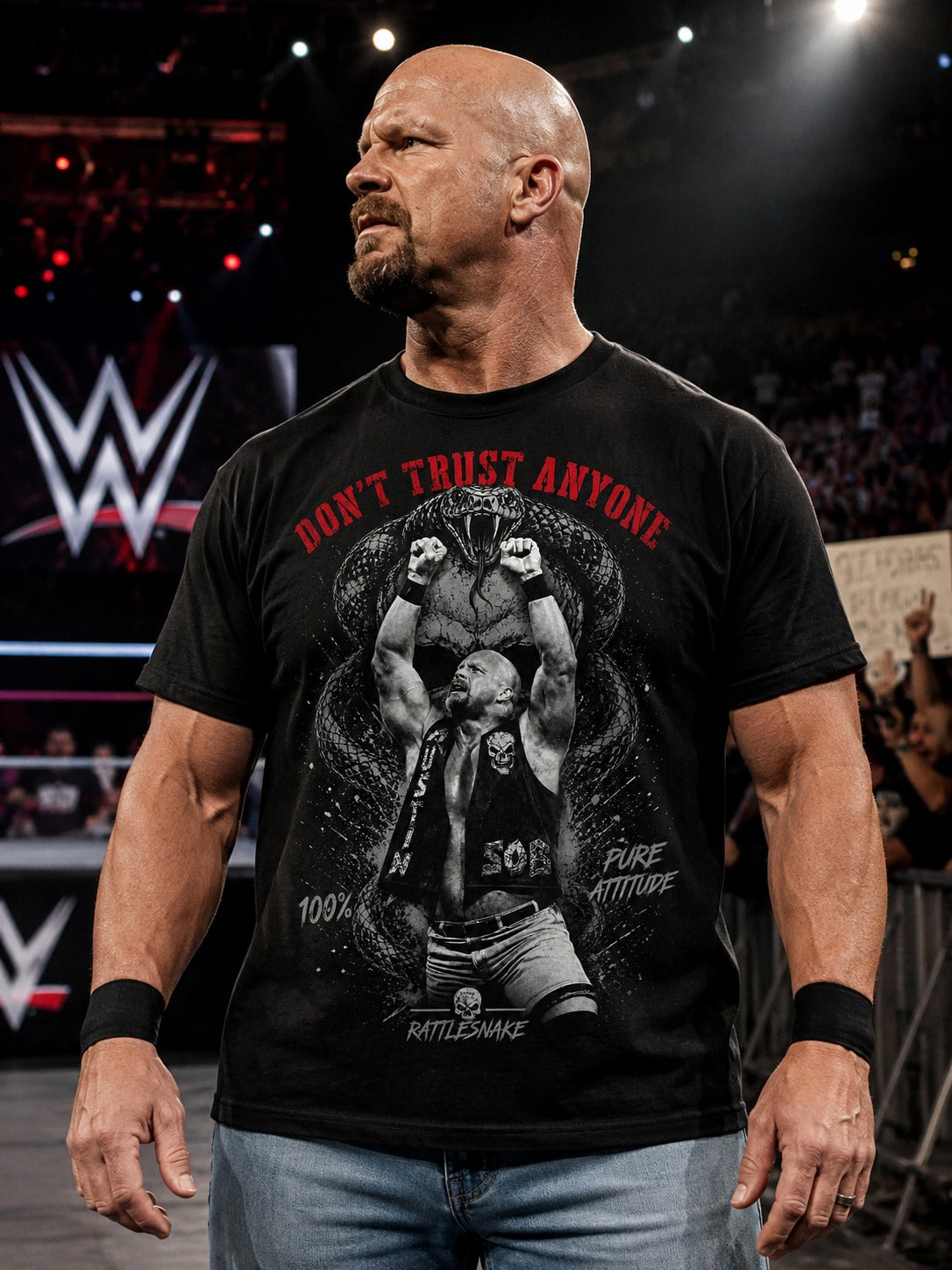 Polera Stone Cold: Don't Trust Anyone