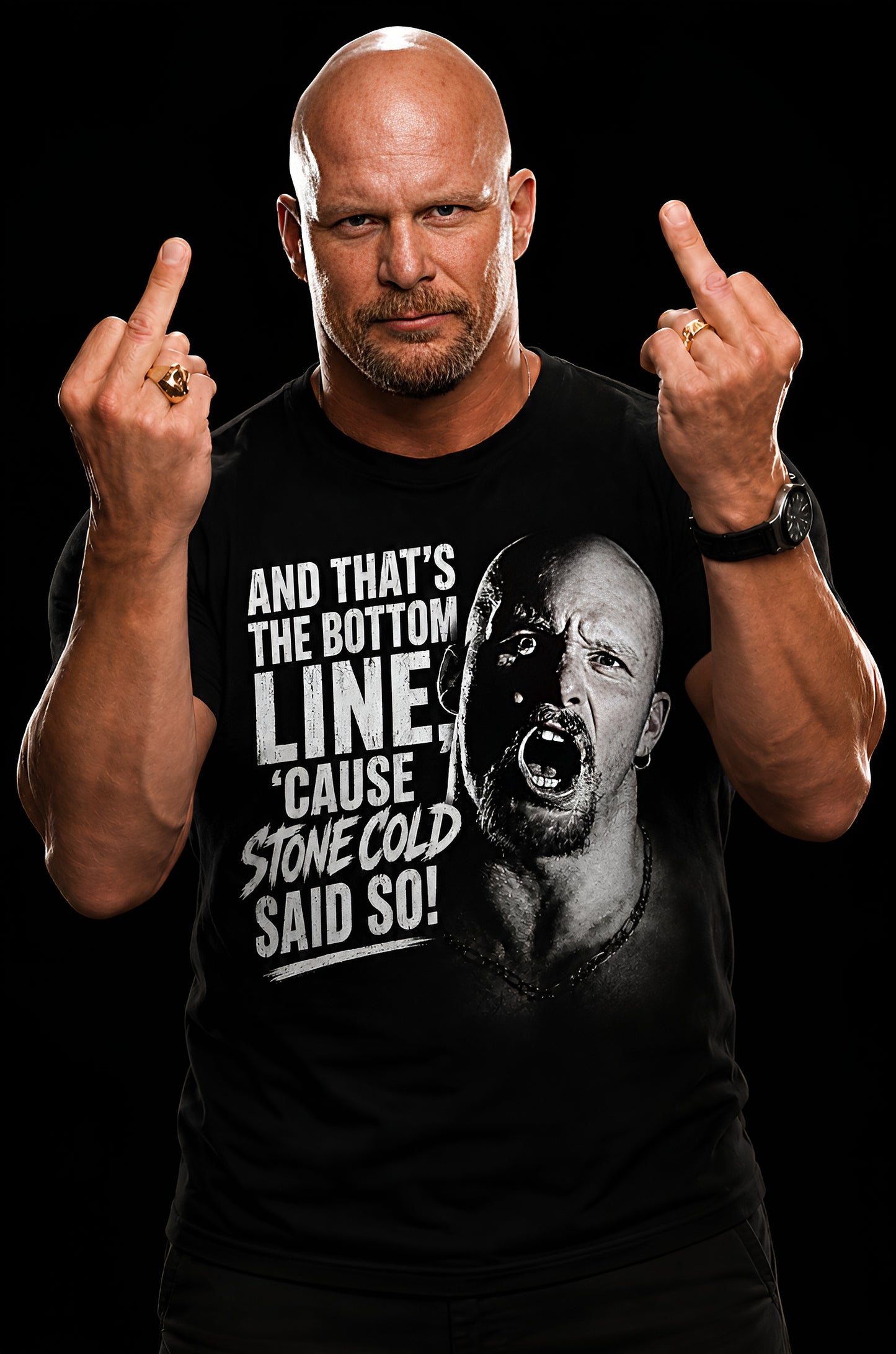 Polera Stone Cold: Stone Cold Said So! (V.2)