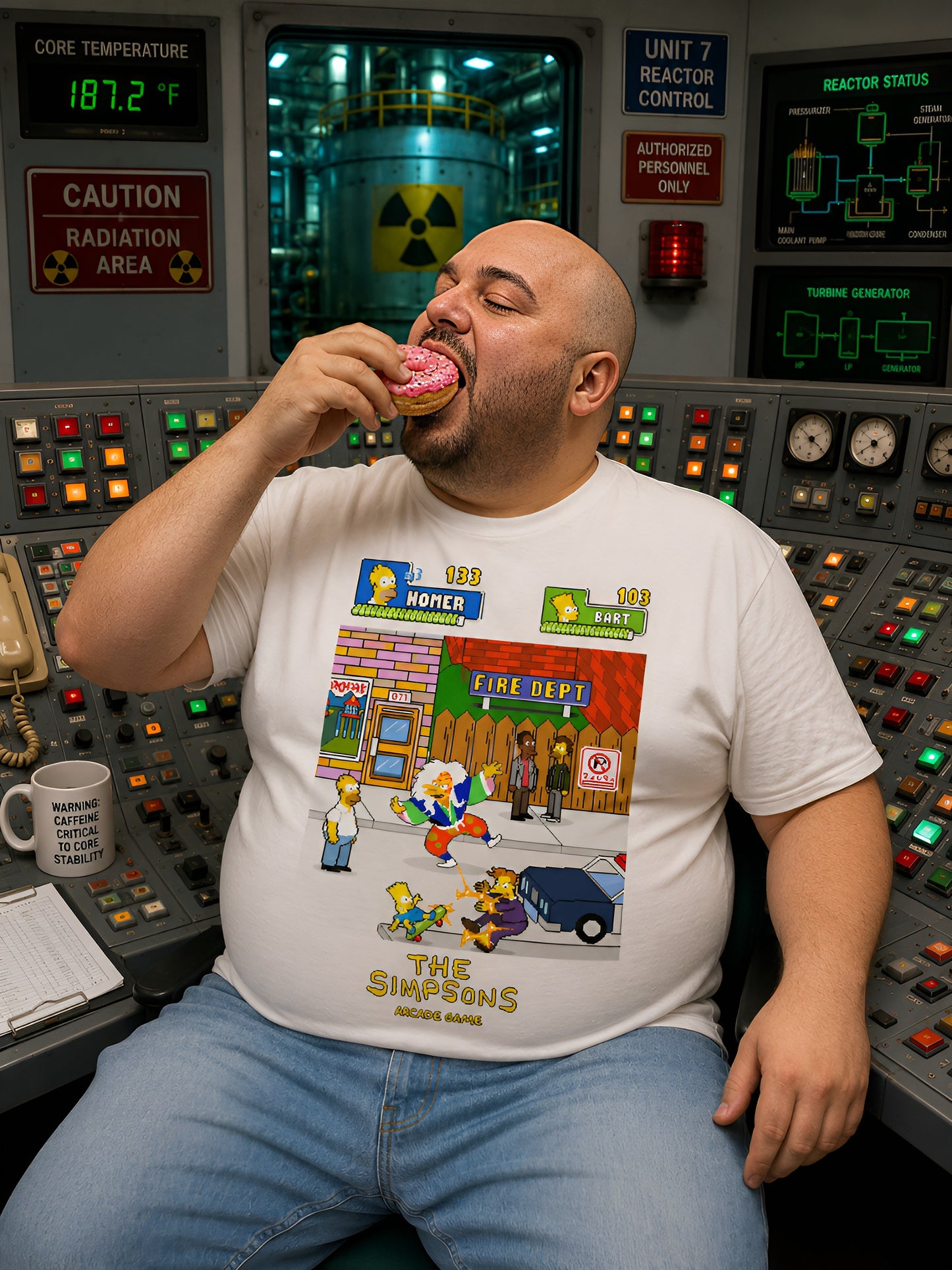 Polera The Simpson Arcade Game