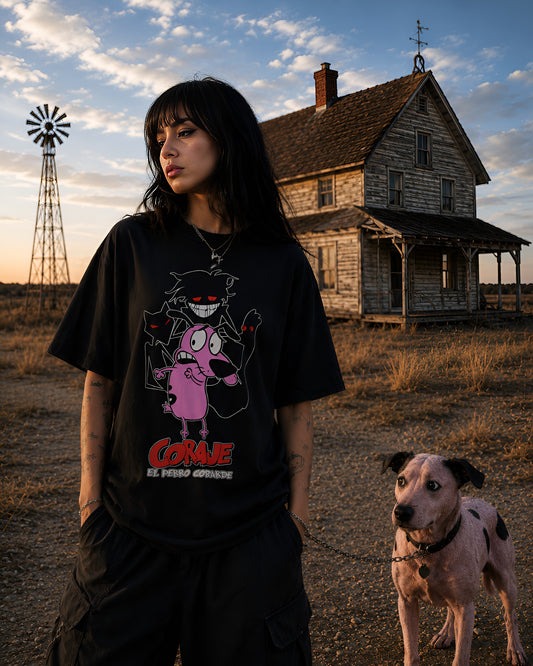 Polera Coraje el Perro Cobarde