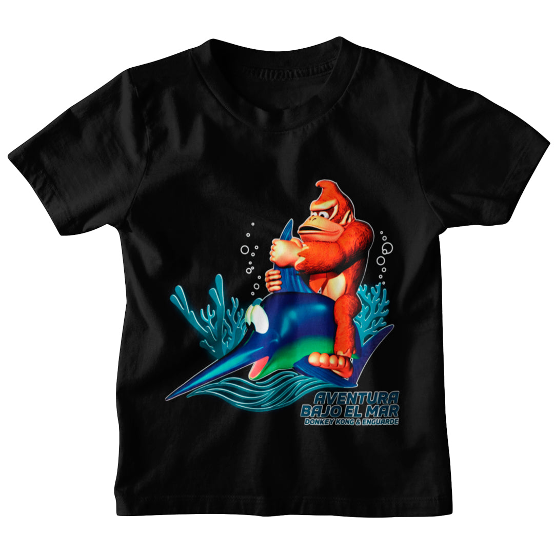 Polera Donkey Kong: Aventura Bajo el Mar