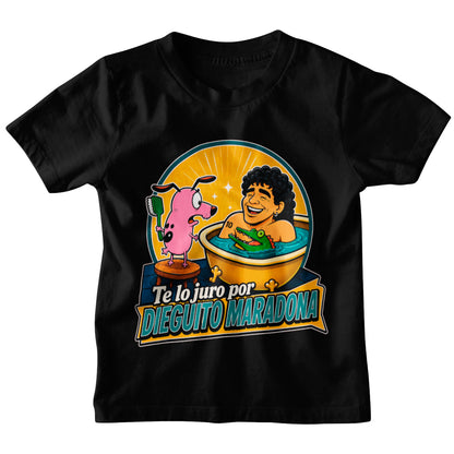 Polera Coraje el Perro Cobarde: Te lo Juro por Dieguito Maradona