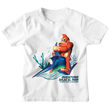 Polera Donkey Kong: Aventura Bajo el Mar