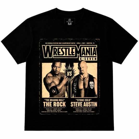 Polera WrestleMania X-Seven: The Rock vs Stone Cold V.2